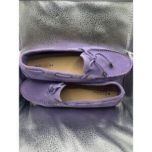 Soldini Suede Drivers Women's Purple Glicine Italy Loafer Moccasins Shoes EU 41